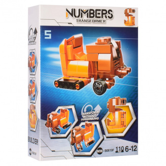 Дитячий конструктор Bambi M38-B0819 цифра-транспорт Цифра 5