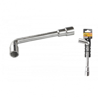 Ключ торцевий з отвором L-подібний 17 мм CRV MASTERTOOL GM (73-4017)