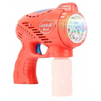 Іграшковий дитячий пістолет який генерує бульбашки Space Bubble Gun червоний (AUAU06)