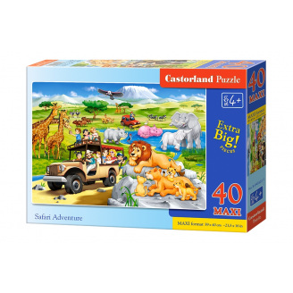 Пазли Максі Захоплююче сафарі 40 елементів Castorland (B-040322)