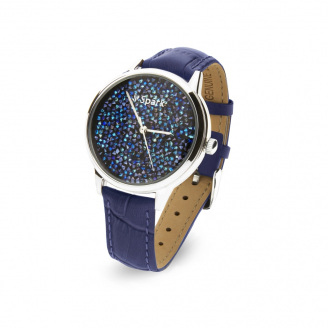 Жіночий годинник Spark Punto зі Swarovski Синій Білий (ZCR38BB)