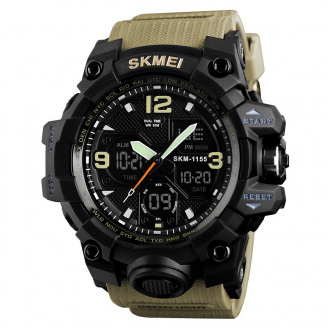 Годинник наручний чоловічий Skmei 1155 Зелений 1155BKH (12280-hbr)