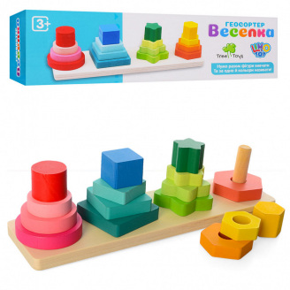 Деревянная игрушка Limo Toy Геометрика MD 1216