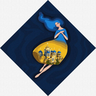 Картина по номерам Берегиня Владимирская Идейка KHO4913 30х30 см