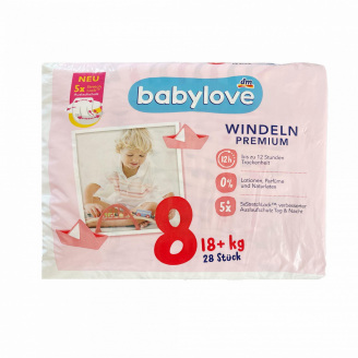 Підгузки Babylove Premium 8 18+ кг 84 шт