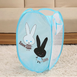 Корзина для игрушек UKC Baby Play 48х29х25 см Кролики Голубой