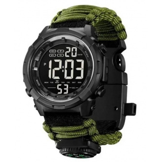 Годинник тактичний Skmei Navi Paracord Чорний (1845-1)