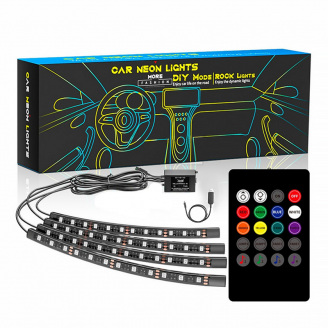 Світлодіодна RGB стрічка для підсвічування салону автомобіля DXZ N-1-4-9-SK 13061-83433