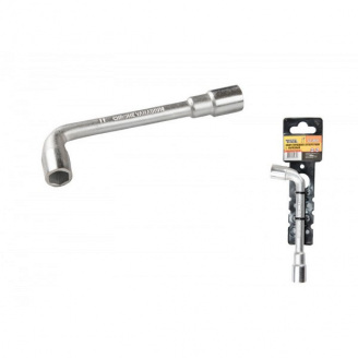 Ключ торцевий з отвором L-подібний 11 мм CRV MASTERTOOL GM (73-4011)
