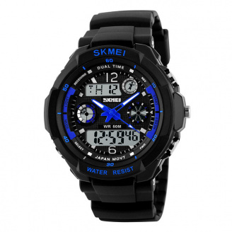 Годинник наручний дитячий Skmei 1060 Black 1060BU (17106-hbr)