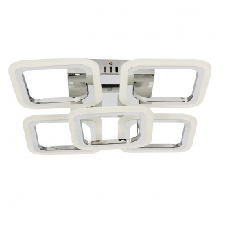 Стельова LED люстра Sunlight W8036/4+1B СR Хром