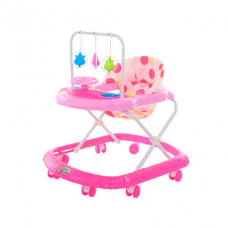 Ходунки дитячі Bambi BW2304 з брязкальцями 64x52x54 см Рожевий