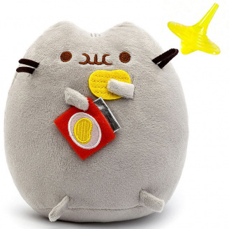 Комплект 2Life М'яка іграшка Pusheen cat 12х15 см та юла v-12303