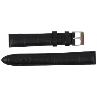Ремінець для годинника Mykhail Ikhtyar зі шкіри 18 мм Чорний (S648-18S Black)