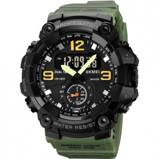 Часы наручные мужские Skmei 1965 Army Green small size 1965AG (12345-hbr)