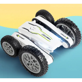 Машинка трюковая перевертыш вездеход с пультом радио управления YG Toys Белый