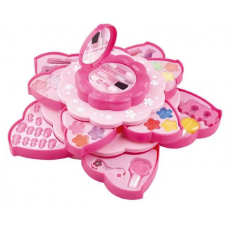Набір дитячої декоративної косметики JC Toys для макіяжу та манікюру багаторівнева палетка тіней блиски для губ лаки (AUAU08)