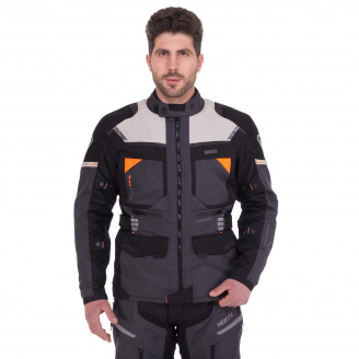Мотокуртка с защитой NERVE 3910 XL(48-50) Черный-серый