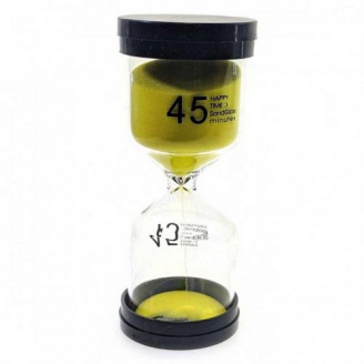 Часы песочные None на 45 минут 13х5.5х5.5 см Желтый песок (DN32238E)