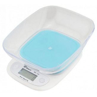 Электронные кухонные весы Domotec MS-125 с чашей 7 кг Blue