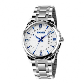 Часы наручные мужские Skmei 9069 Silver - Blue 9069SIBU (12342-hbr)