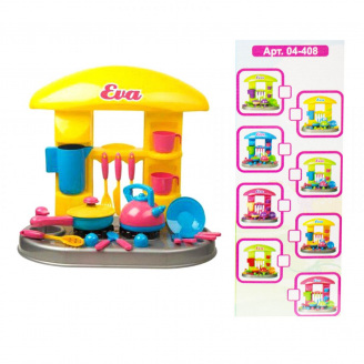Набор Kinderway Кухня с аксессуарами Ева сковородка и чайник (KW-04-408)