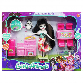 Лялька MiC Enchantimals Bree Bunny & Twist з кухнею вид 1 (TM333-1D/2D)