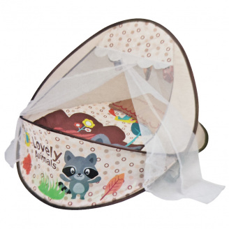 Коврик-манеж для младенца Tiibaby 66526A 2в1 Белка Бежевый