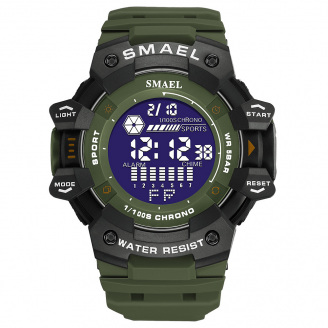 Часы наручные мужские Smael 8050 Army Green (15199-hbr)