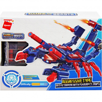 Конструктор Cube of mechanical beasts Red Scorpion with Sharp Claws 158 дет Qman (41218)