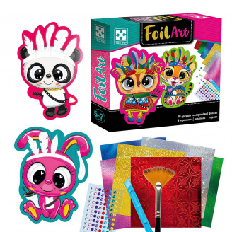 Набор для творчества Foil Art Веселые индейцы укр Vladi Toys (VT4433-09)