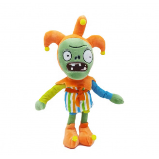 М'яка іграшка Plants vs Zombies зомбі придворний блазень 30 см Різнокольоровий (953)