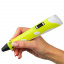 3D ручка c LCD дисплеем 3DPen Hot Draw 3 Yellow Комплект эко пластика для рисования 109 метров Житомир