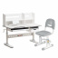Парта-трансформер Fundesk Fiore II 1200х600х520-760 мм Grey + дитячий стілець FunDesk SST3L Grey Калуш