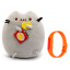 Набір М'яка іграшка Pusheen cat з чіпсами Gray та Дитячий силіконовий браслет від комарів (vol-1090) Обухов