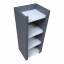 Пластикова тумба-пенал The MIX hpl plastic 1122 mat 35x90x30 см Антрацит Івано-Франківськ