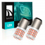 Комплект світлодіодних ламп Napo LED 1157-3014-57smd-ceram P21/5W 1157 BAU15S 2 шт Червоний (2473258008) Днепр