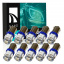 Комплект світлодіодних ламп Napo LED BA9S-5050-5smd T4W Ba9s 10 шт Синій (1032951588) Переяслав-Хмельницкий