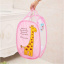 Корзина для игрушек UKC складная с боковым карманом 30х48 см 00336pink Розовый Київ