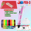 3D ручка c LCD дисплеем 3DPen Hot Draw 3 Pink+Досточка+Ножницы+Комплект эко пластика для рисования 159 метров Березне