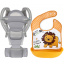 Хипсит эрго-рюкзак кенгуру переноска слюнявчик-трансформер Baby Carrier 20 кг 6 в 1 Серый (vol-9901) Киев