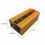 Інвертор перетворювач напруги 12-220V 1600W Чистий синус XINBOKE Золотистий (4055) Херсон