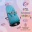 Дитячий шезлонг-гойдалка SBT group BABY Balance Soft A1 з дугою з іграшками синій колосок/бавовна (BBT-11-00) Полтава