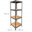 Металевий стелаж Emby Light Series 1500х450x450 мм 4 полиці ДСП до 100 кг Киев