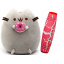 Комплект М'яка іграшка кіт з пончиком VOLRO Pusheen cat та Антистрес іграшка Mokuru (vol-727) Ізюм