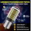 Комплект світлодіодних ламп Napo LED 7443-3014-144smd W21/5W T20 7443 BAU15S 2 шт Білий (2519762071) Золотоноша