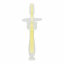 Силіконова зубна щітка Mumlove Mega Zayka MGZ-0707(Yellow) з обмежувачем Акимовка