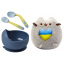 Комплект S&T М'яка іграшка Pusheen cat/тарілка Y10 та прилади vol-10590 Ворожба