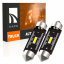Комплект світлодіодних ламп для вантажівок Napo Truck SJ-7020-1SMD 24V 41mm C5W C10W 2 шт Білий (2530979342) Энергодар