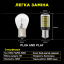 Комплект світлодіодних ламп Napo LED 1157-3014-144smd P21/5W 1157 BAU15S 2 шт Біло-бурштиновий (2519752478) Іршава